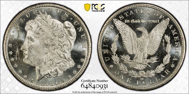 1884-CC $1 MS62PL