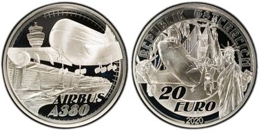 2020 € 20 Above the Clouds PR70DCAM
