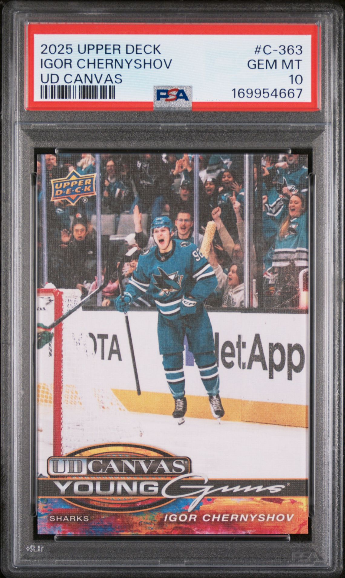 2025 UPPER DECK UD CANVAS IGOR CHERNYSHOV  C-363 GEM MT 10 front