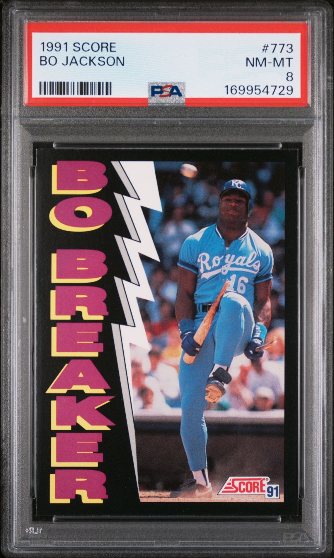 1991 Score Bo Jackson #773 Nm-Mt 8 front