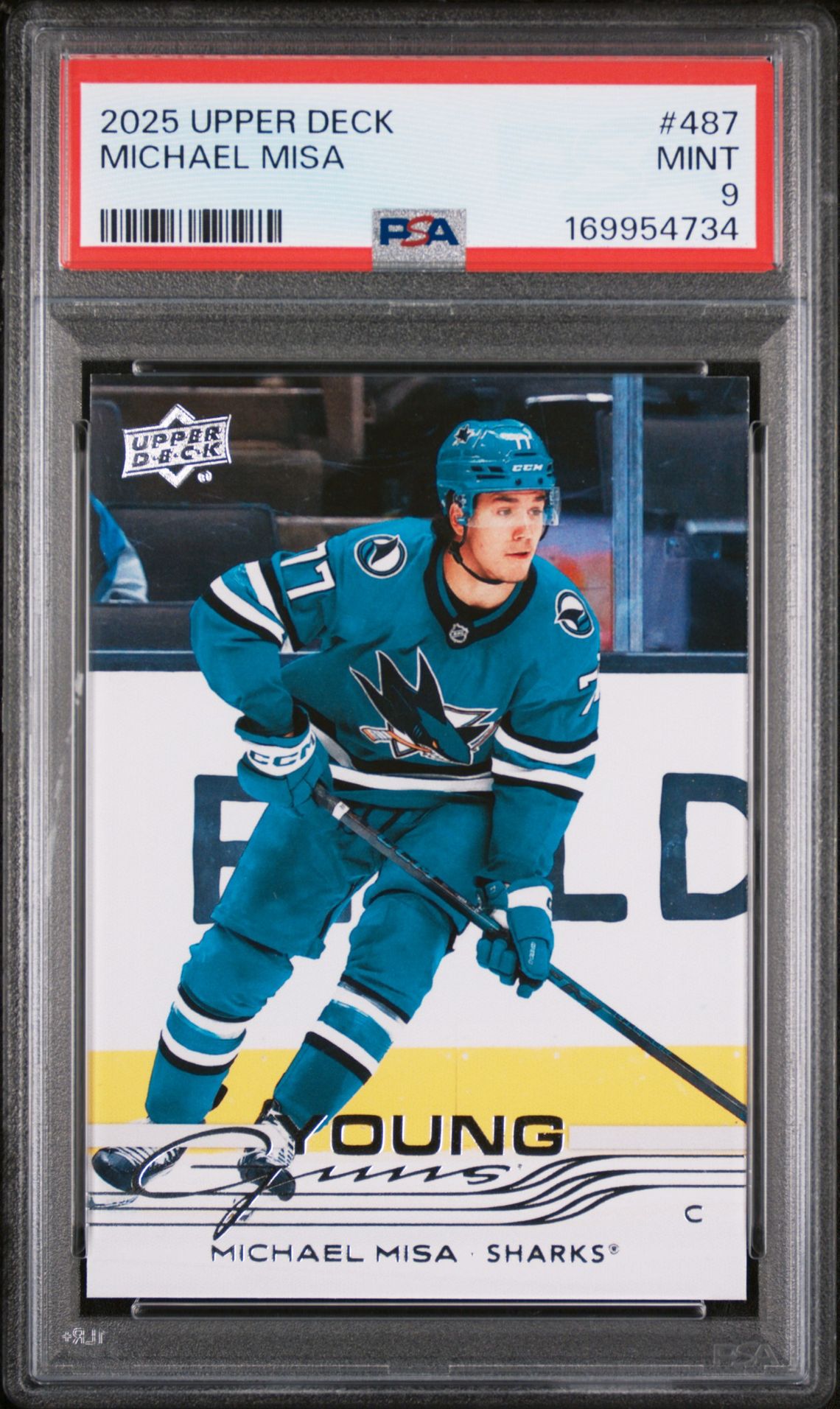 2025 Upper Deck Michael Misa #487 Mint 9 front