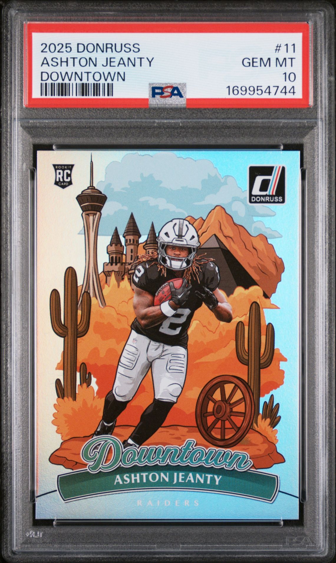 2025 Panini Donruss Downtown Ashton Jeanty #11 Gem Mt 10 front