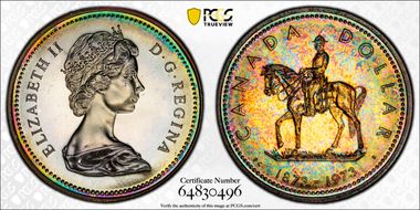 1973 S$1 R.C.M.P. Ag SP68