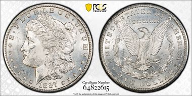 1887-S $1 MS62