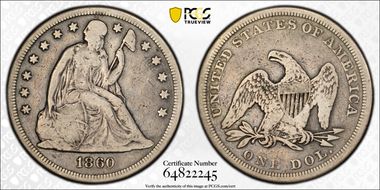 1860 $1 VG10