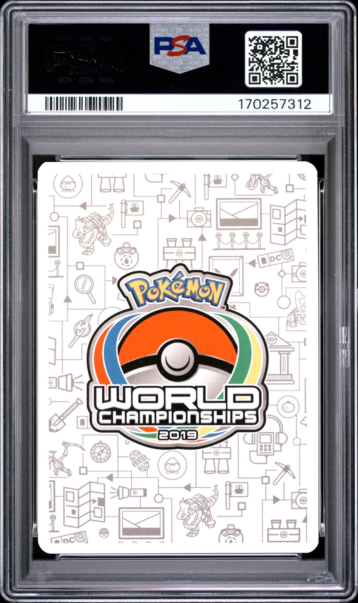 2019 Pokemon 2019 World Championships Deck: Perfection #72 Espeon & Deoxys Gx (PSA 10) - Back