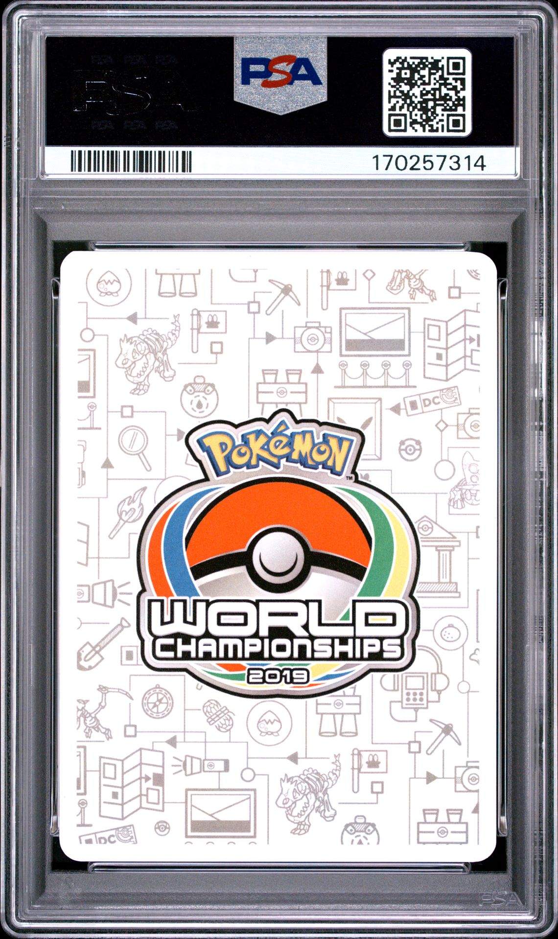2019 Pokemon 2019 World Championships Deck: Perfection #72 Espeon & Deoxys Gx (PSA 10) - Back