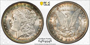 1886 $1 MS62
