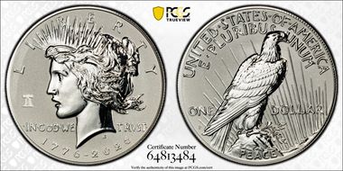 2026-P $1 Peace Dollar Rev PR w/ Liberty Bell 250 Privy PR69