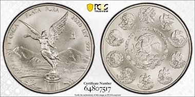 2020-Mo Onza Libertad Ag MS69