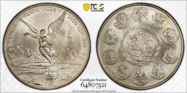 2000-Mo Onza Libertad Ag MS69