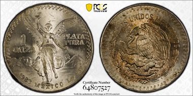 1983-Mo Onza Libertad Ag MS67