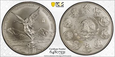 2018-Mo Onza Libertad Ag MS69