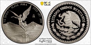 2020-Mo 1/2 oz Libertad Ag PR70DCAM