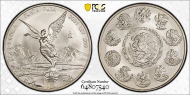2001-Mo Onza Libertad Ag MS66