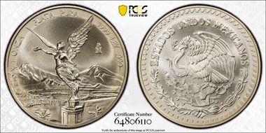 1999-Mo Onza Libertad Ag MS68