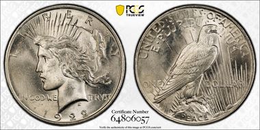 1922 $1 MS63