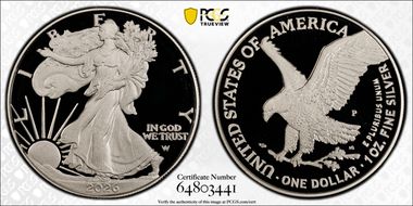 2026-P $1 Silver Eagle Congratulations Set PR69DCAM
