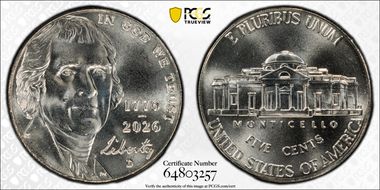 2026-D 5C 1776-2026 First Strike MS66FS