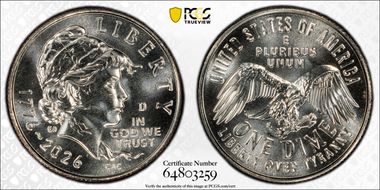 2026-D 10C Emerging Liberty First Strike MS67