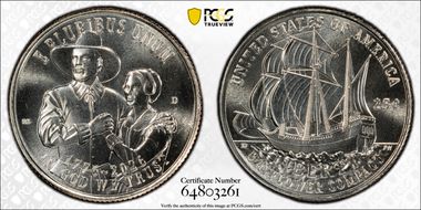 2026-D 25C Mayflower Compact First Strike MS69