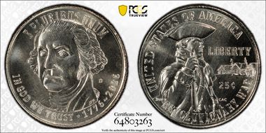 2026-D 25C Revolutionary War First Strike MS68