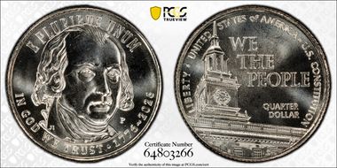 2026-P 25C U.S. Constitution First Strike MS66