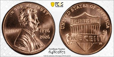 2026 1C 1776-2026 First Strike MS68RD