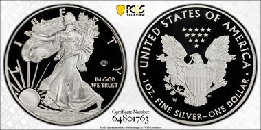2020-W  $1 Silver Eagle - v75 Privy PR69DCAM