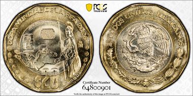 2026-Mo 20 Peso Guadalajara 2026 FIFA World Cup MS69