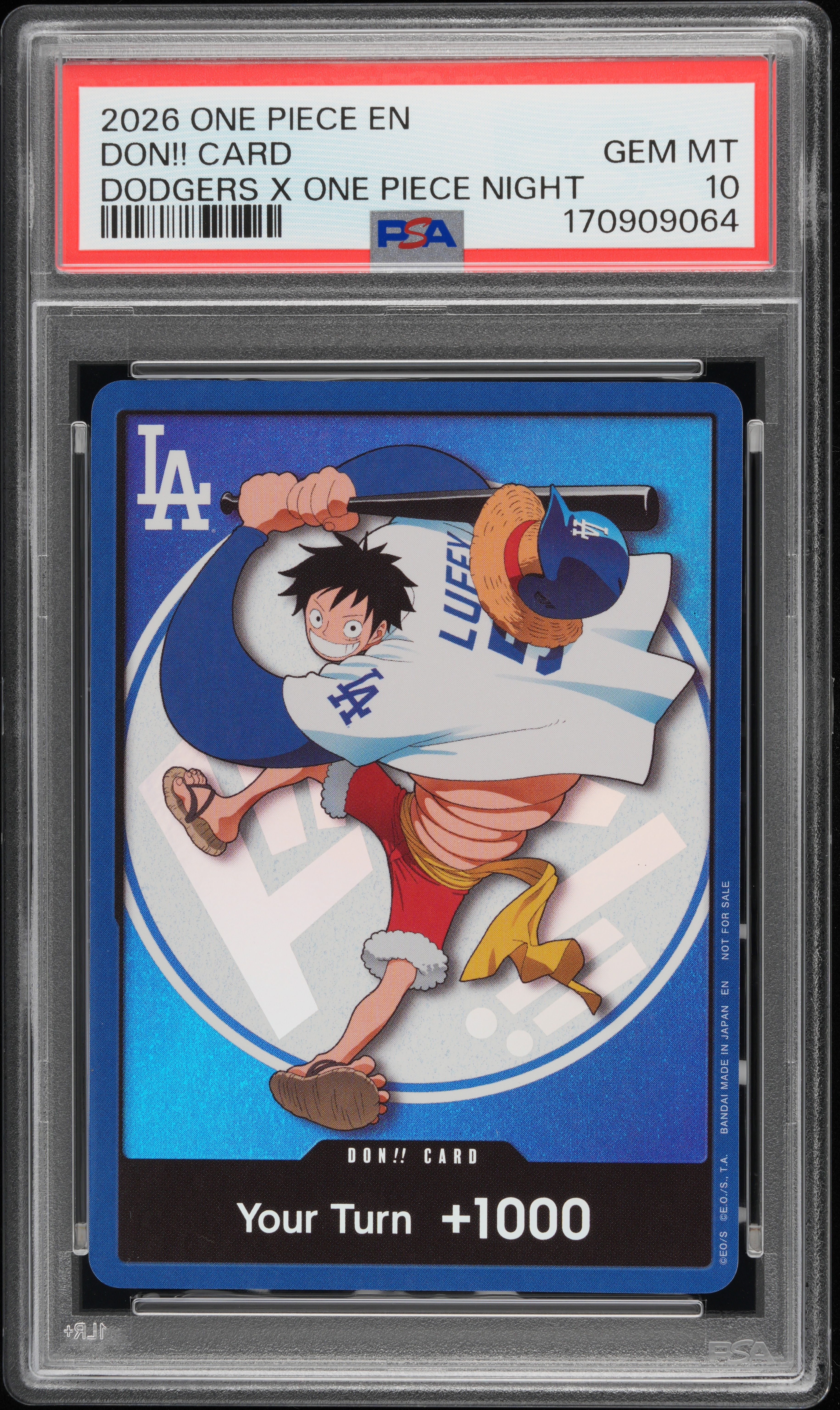J1234J's 2026 One Piece Promos Don!! Card Dodgers X One Piece