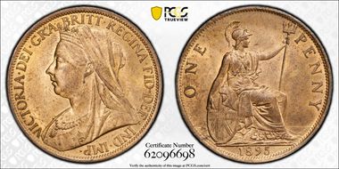1895 1D S-3961 MS64RB