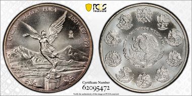 2001-Mo Onza Libertad Ag MS67