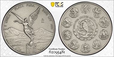 2018-Mo Onza Libertad Ag - Antiqued SP70