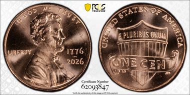 2026 1C 1776-2026 First Strike MS66RD