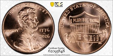 2026 1C 1776-2026 First Strike MS66RD