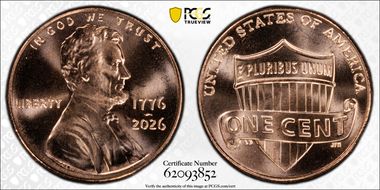 2026 1C 1776-2026 First Strike MS67RD