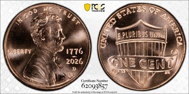 2026-D 1C 1776-2026 First Strike MS66RD