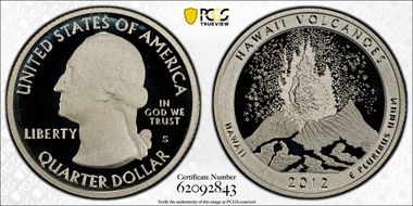 2012-S 25C HI Volcanoes NP - Silver Limited Edition PR Set PR69DCAM