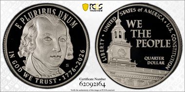 2026-S 25C U.S. Constitution Ag PR69DCAM