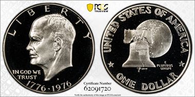 1976-S $1 Silver PR70DCAM
