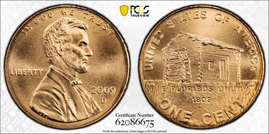 2009-D 1C Lincoln-Early Childhood Satin Finish SP69RD