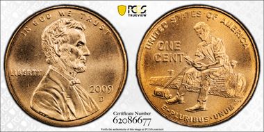 2009-D 1C Lincoln-Formative Years Satin Finish SP67RD