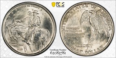 1925 50C Stone Mountain MS64