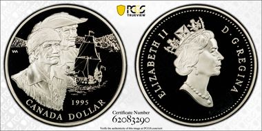 1995 S$1 Hudson Bay Co PR69DCAM