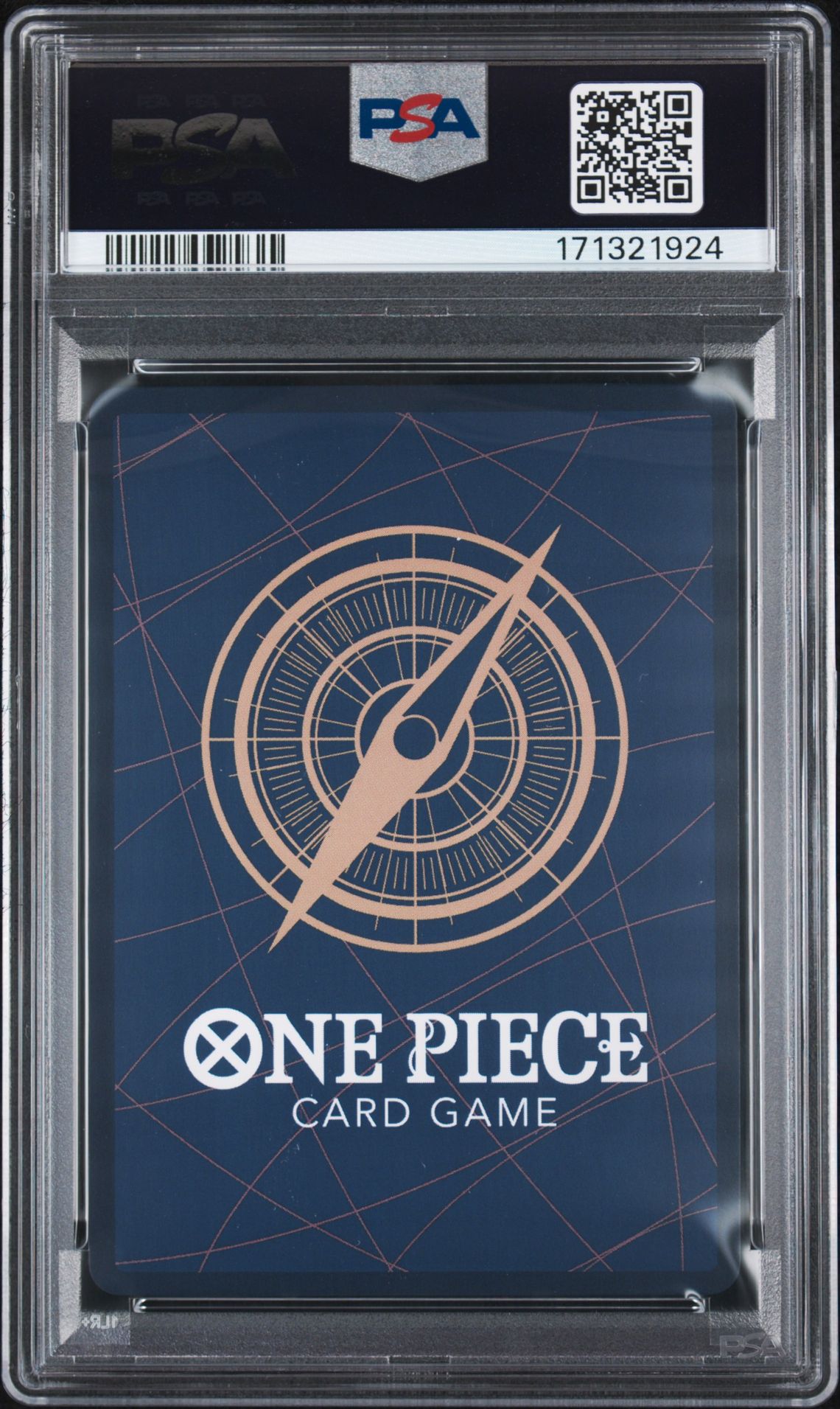 2026 One Piece Op16-The Time Of Battle Sakazuki #065 (Manga Alternate Art) Gem Mt 10 back view - PSA certificate #171321924