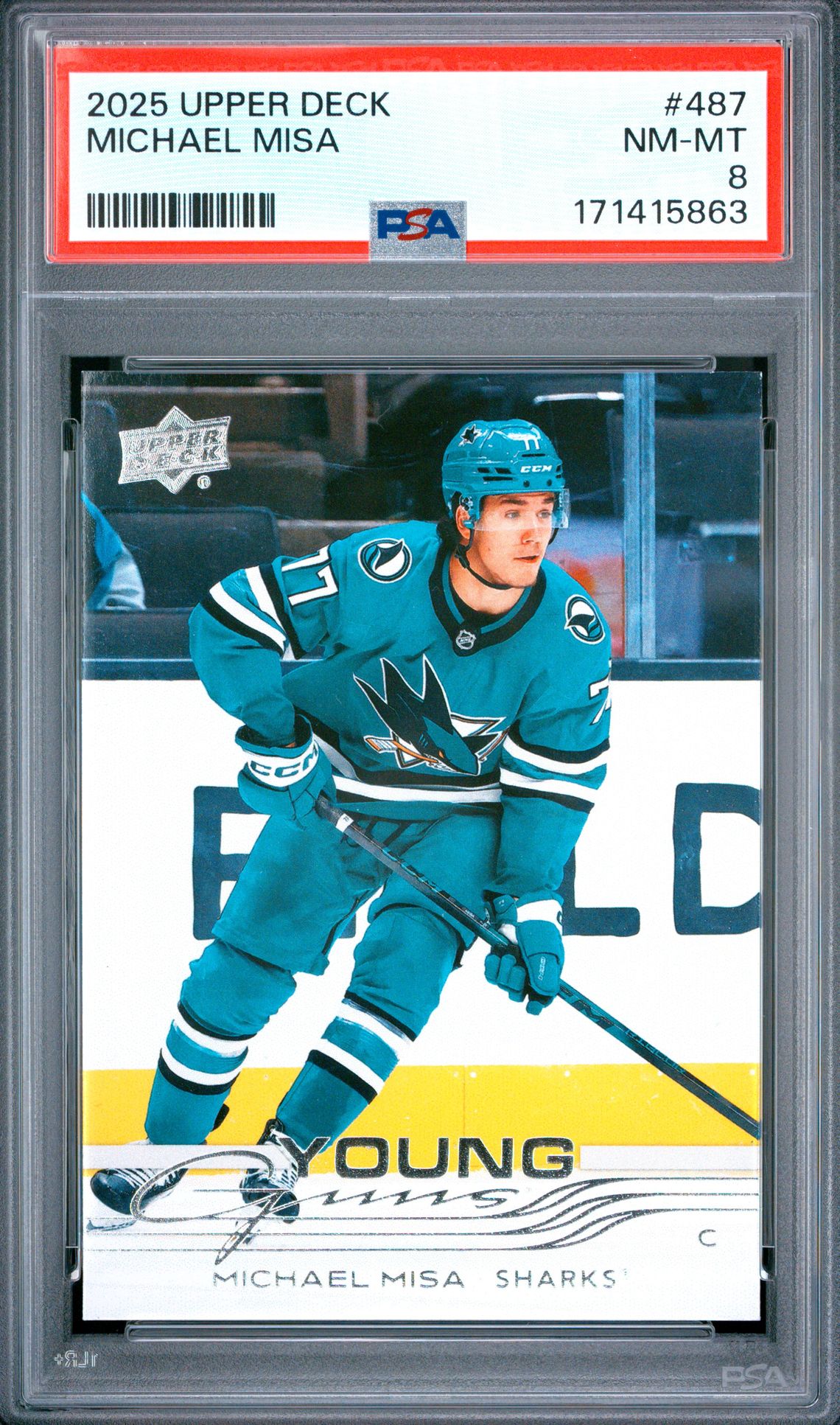 2025 Upper Deck Michael Misa #487 Nm-Mt 8 front