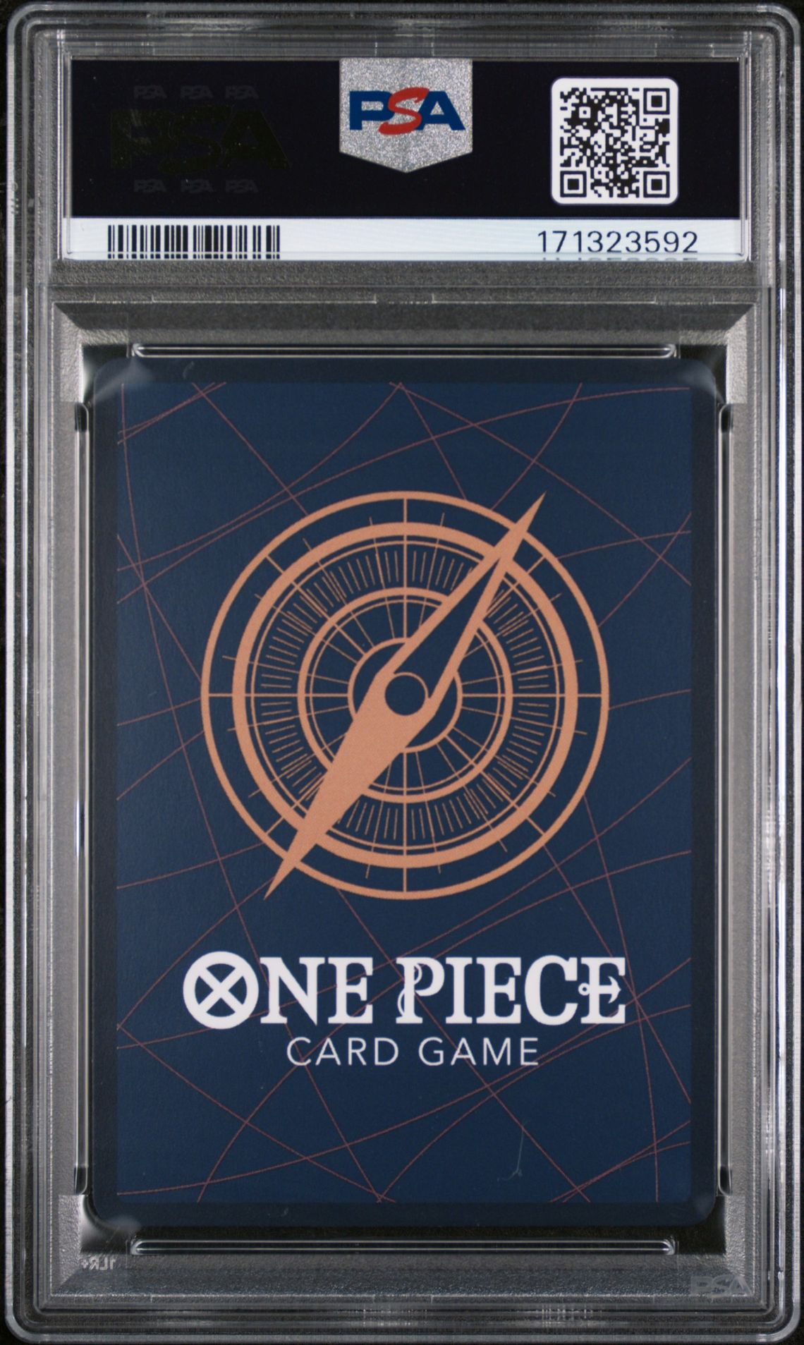 2026 One Piece Op14-Eb04-The Azure Sea's Seven Nami #031 (Alternate Art) Gem Mt 10 back view - PSA certificate #171323592