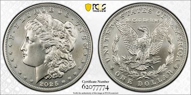 2025 $1 Morgan Dollar MS70