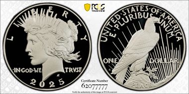 2025-S $1 Peace Dollar PR70DCAM